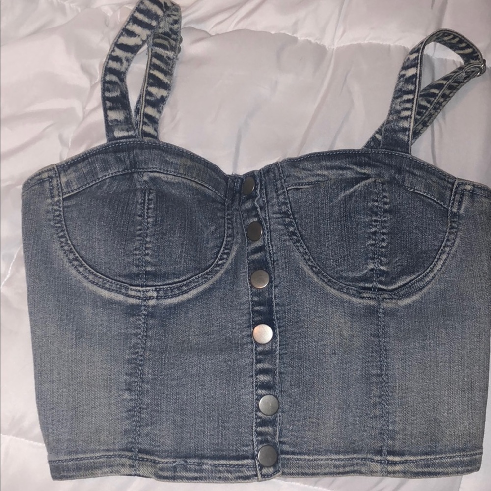 Denim crop